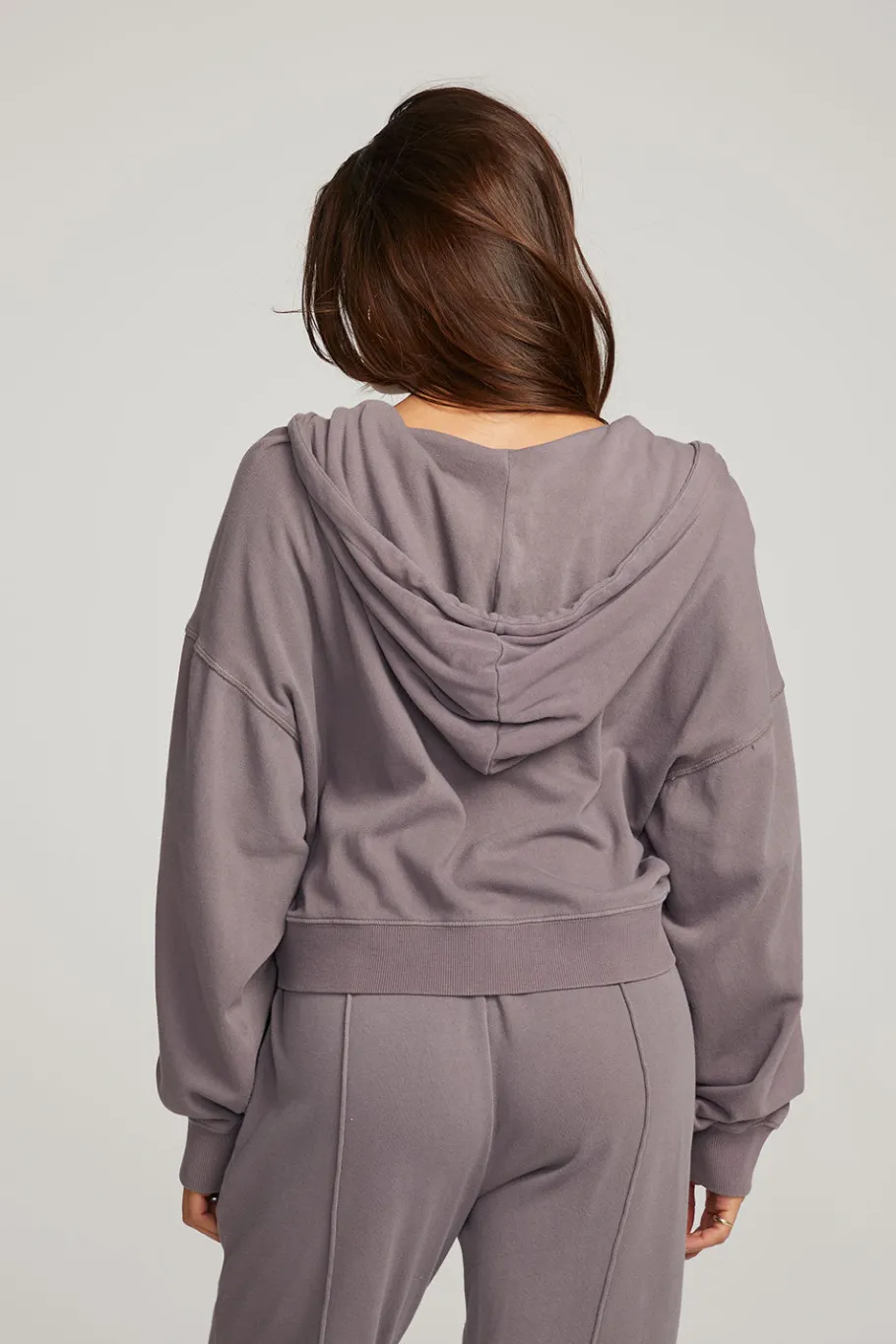 Best Sale Chaser Brand Abilene Purple Sage Zip Up Hoodie