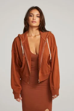 Fashion Chaser Brand Abilene Whiskey Zip Up Hoodie