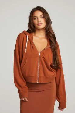 Fashion Chaser Brand Abilene Whiskey Zip Up Hoodie