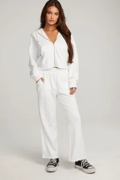 Online Chaser Brand Abilene White Zip Up Hoodie