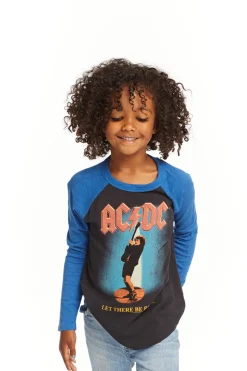 Clearance Chaser Brand AC/DC Let There Be Rock Baseball Tee