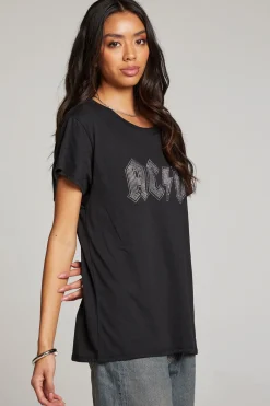 Hot Chaser Brand AC/DC Studded Logo Tee