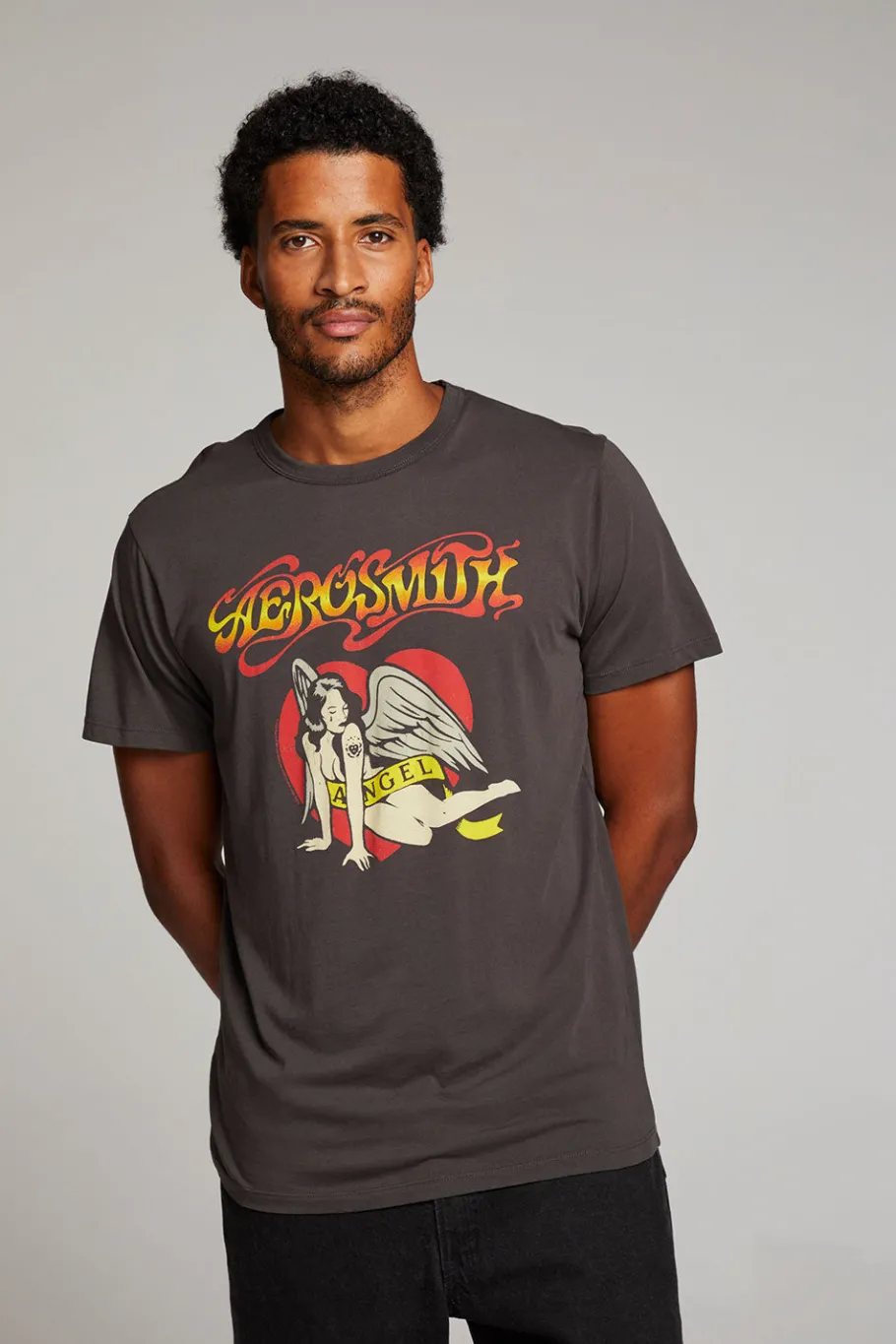 Best Sale Chaser Brand Aerosmith Angel Mens Tee