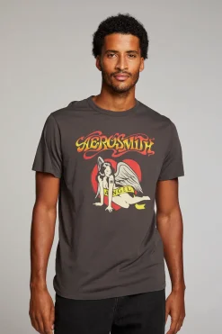 Best Sale Chaser Brand Aerosmith Angel Mens Tee