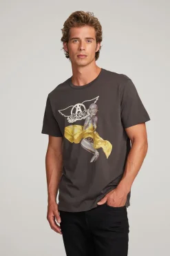 New Chaser Brand Aerosmith Just Push Play Mens Tee