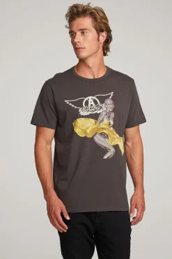 New Chaser Brand Aerosmith Just Push Play Mens Tee