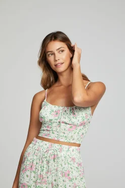 Flash Sale Chaser Brand Alana Tank Top - Grass Daisy Floral