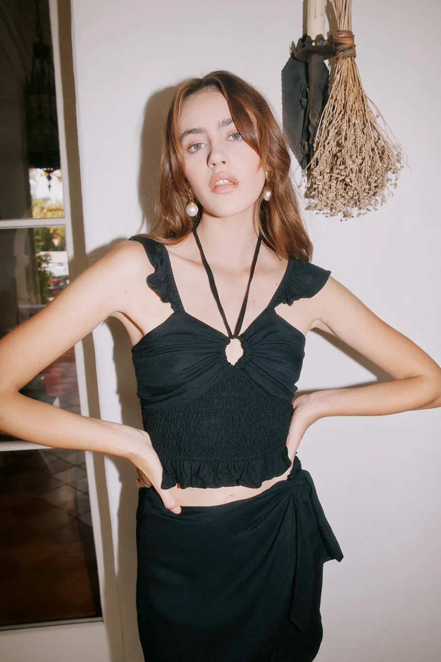 Cheap Chaser Brand Alessia Black Blouse