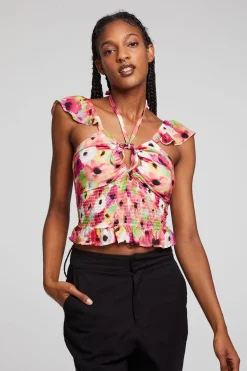 Cheap Chaser Brand Alessia Poppy Floral Blouse