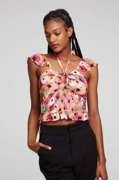 Cheap Chaser Brand Alessia Poppy Floral Blouse