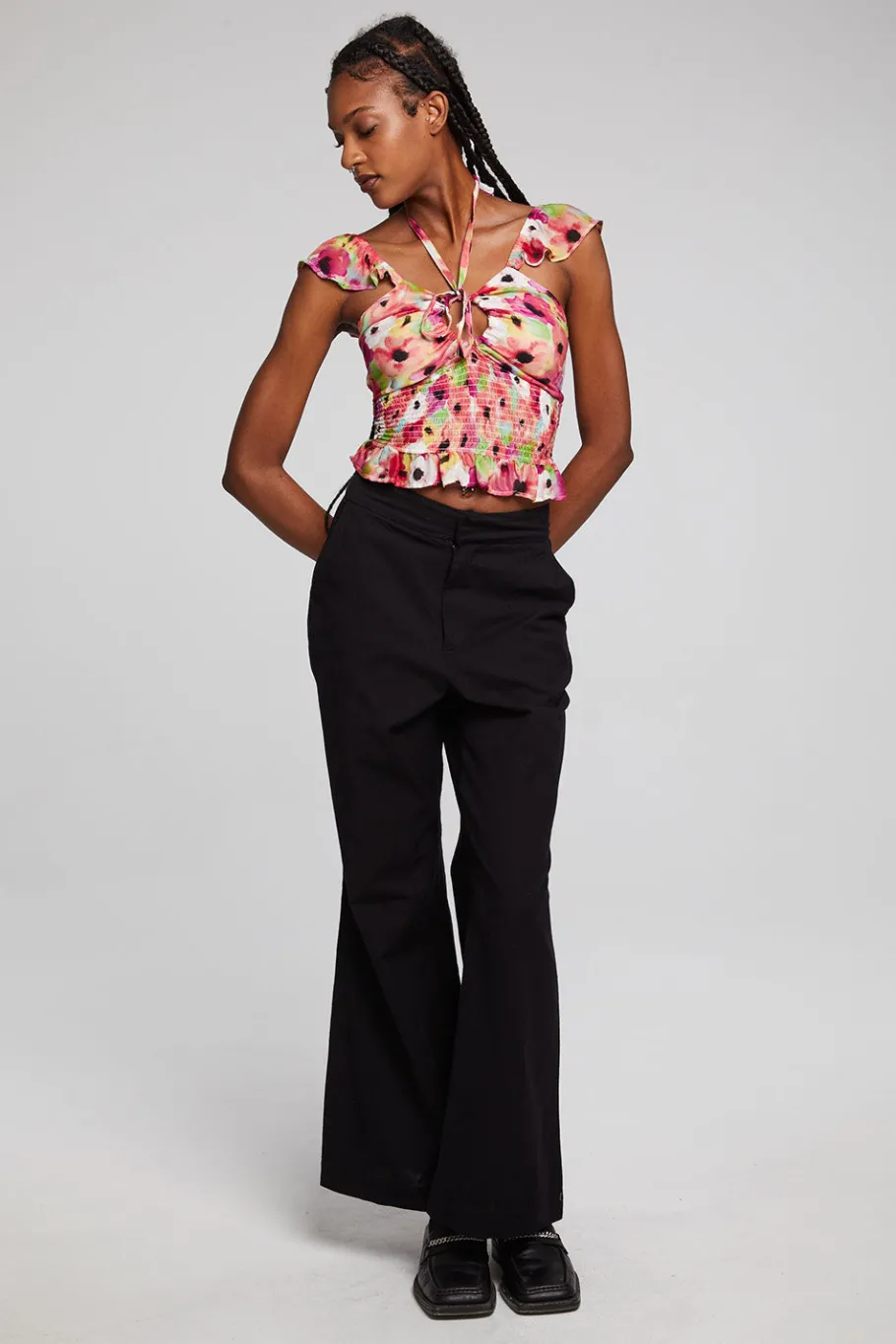 Cheap Chaser Brand Alessia Poppy Floral Blouse