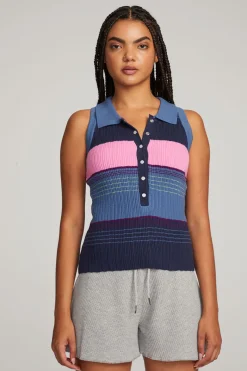 New Chaser Brand Alice Venice Stripe Tank