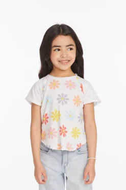 Fashion Chaser Brand Allover Flower Girls Shirt