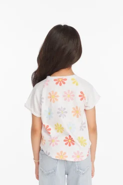 Fashion Chaser Brand Allover Flower Girls Shirt