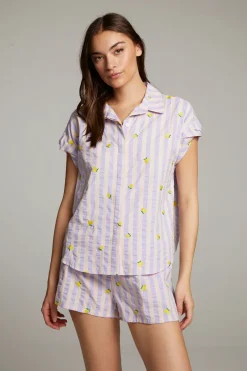 New Chaser Brand Allover Lemons Shirt