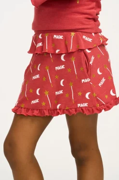 Online Chaser Brand Allover Magic Ruffle Skort