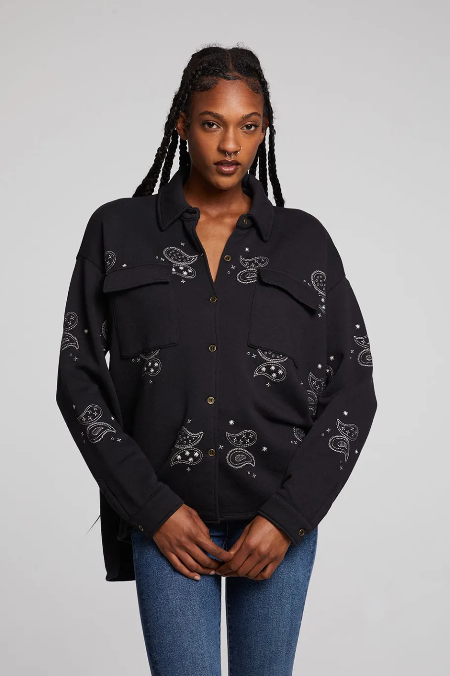 Store Chaser Brand Allover Paisley Button Down