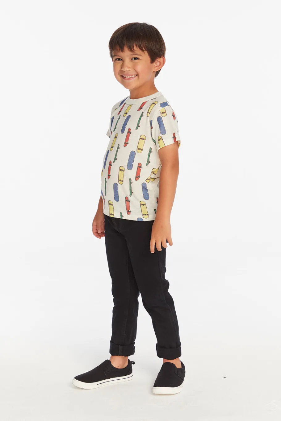 Online Chaser Brand Allover Skateboard Boys Tee