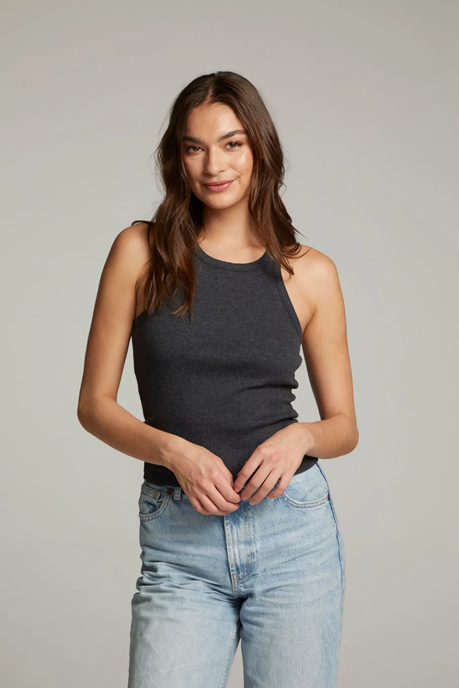 Online Chaser Brand August Black Tank Top