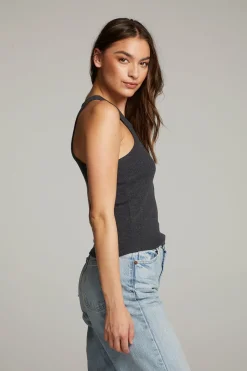 Online Chaser Brand August Black Tank Top