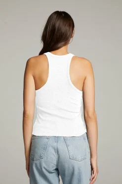 Fashion Chaser Brand August White Tank Top