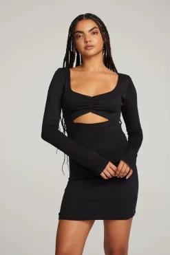 Cheap Chaser Brand Bay Licorice Mini Dress