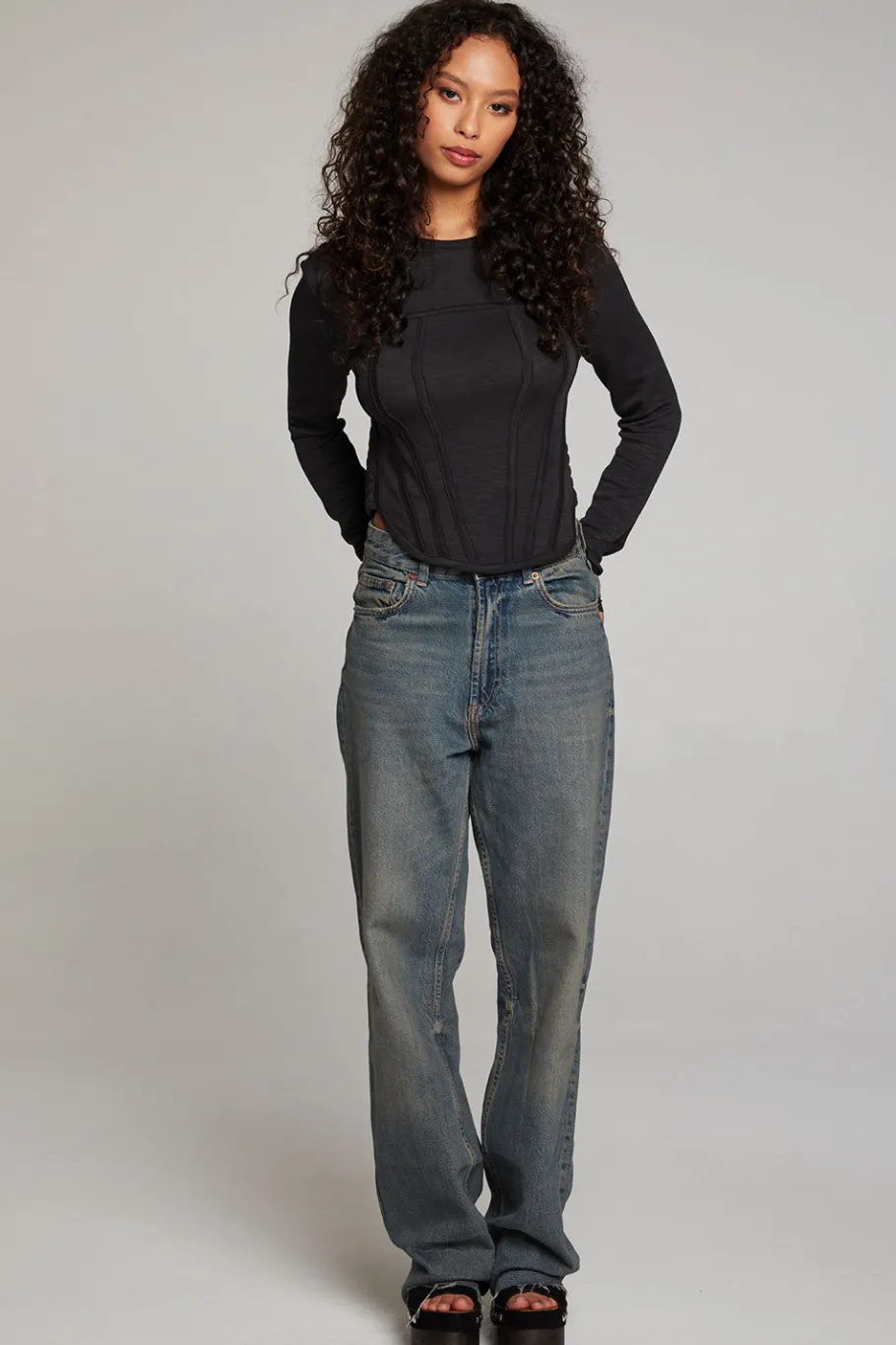 Sale Chaser Brand Baysidee Licorice Long Sleeve