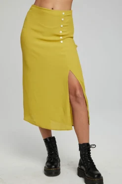 Sale Chaser Brand Belle Midi Skirt - Kiwi