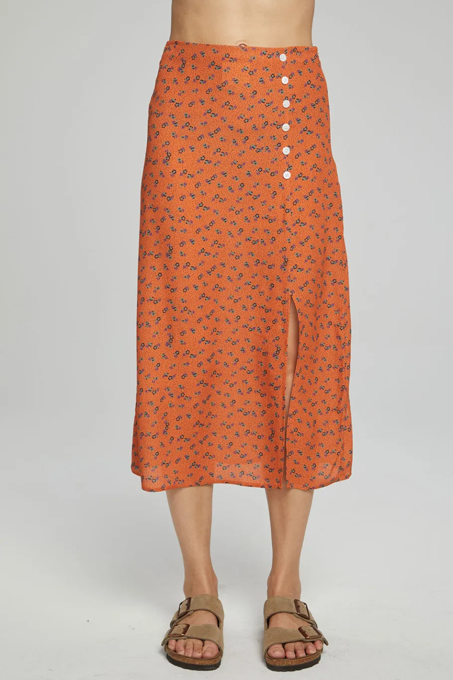 Cheap Chaser Brand Belle Midi Skirt - Tigerlily