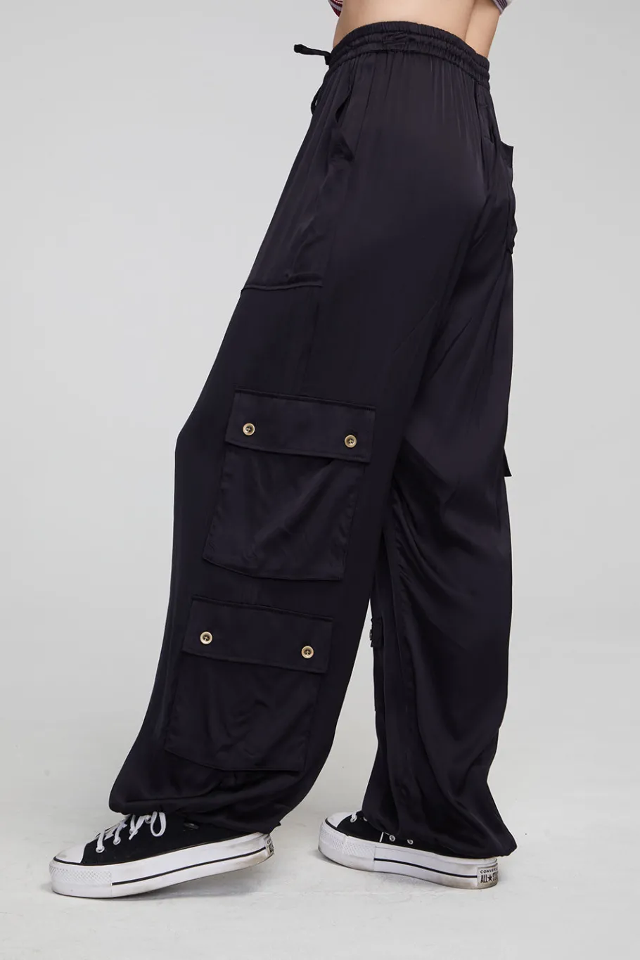 Store Chaser Brand Billyy Shadow Black Trousers