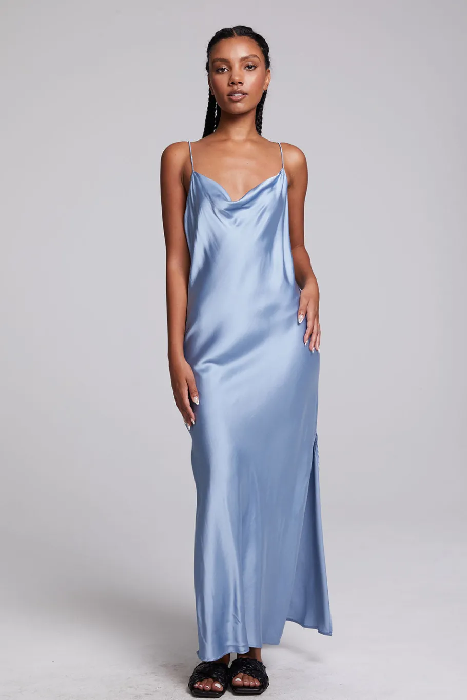 Shop Chaser Brand Bleeker Blue Grotto Midi Dress