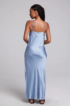 Shop Chaser Brand Bleeker Blue Grotto Midi Dress