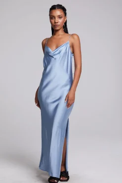 Shop Chaser Brand Bleeker Blue Grotto Midi Dress