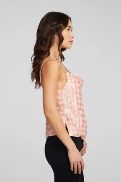Discount Chaser Brand Bleeker Tank Top Embellished Check