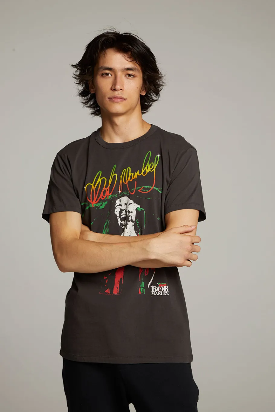 Best Chaser Brand Bob Marley Live On Stage Crew Neck Tee