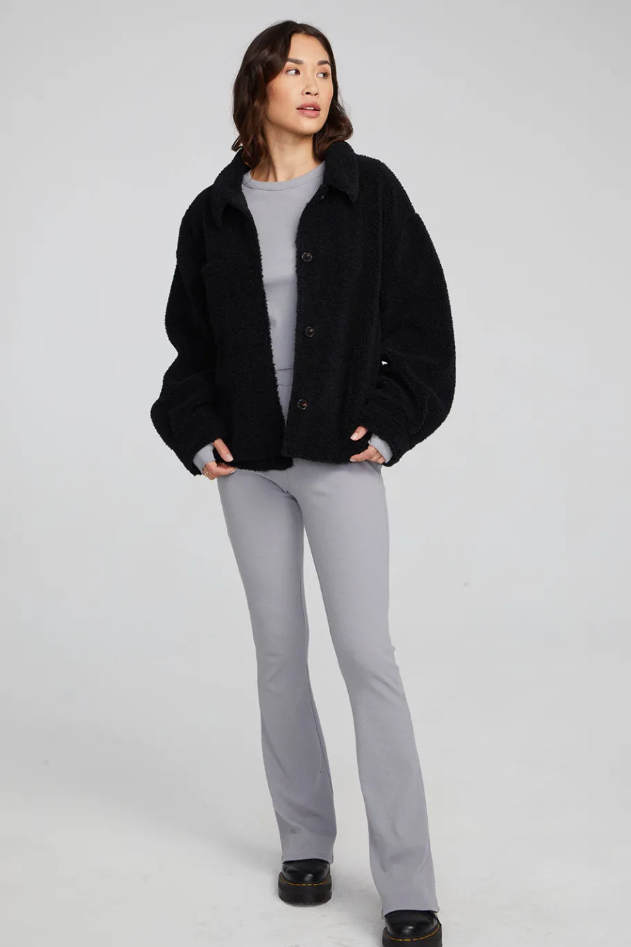 Discount Chaser Brand Bolt Shadow Black Jacket