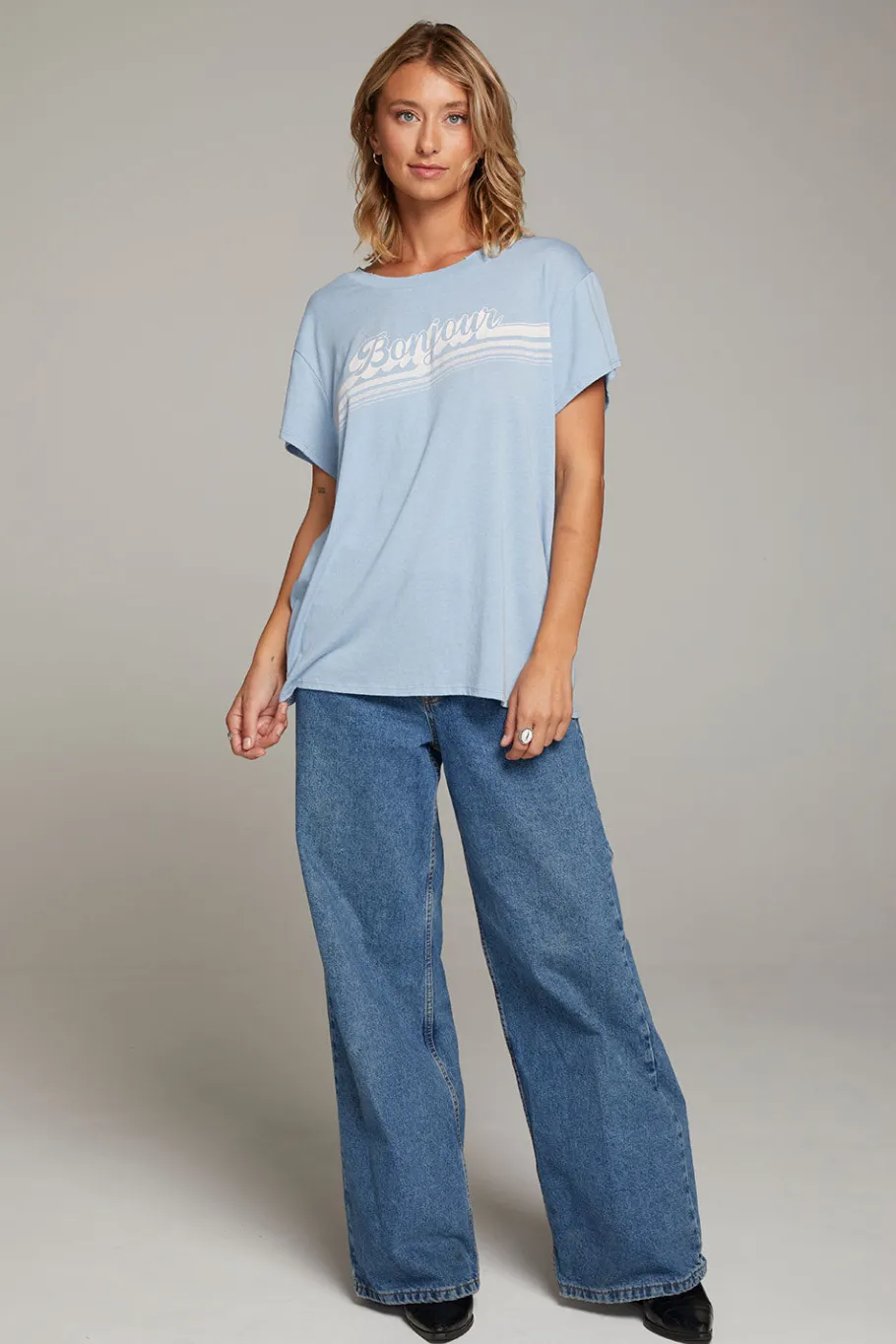 Cheap Chaser Brand Bonjour Tee
