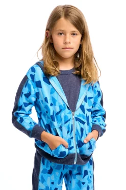 Outlet Chaser Brand Boys Camo Zip Up Hoodie