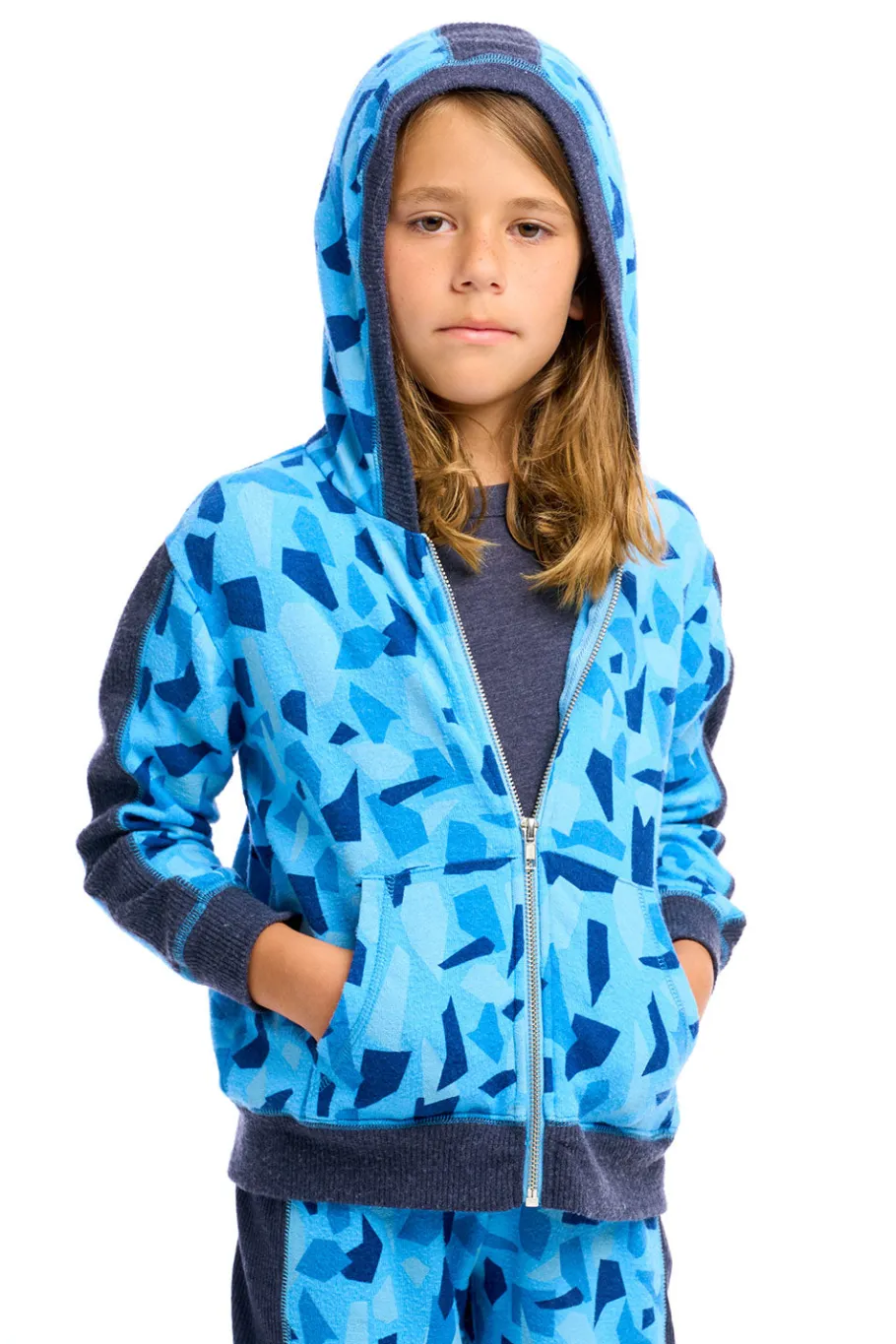 Outlet Chaser Brand Boys Camo Zip Up Hoodie