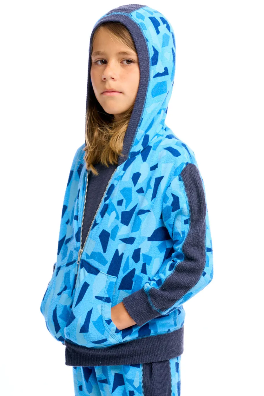 Outlet Chaser Brand Boys Camo Zip Up Hoodie