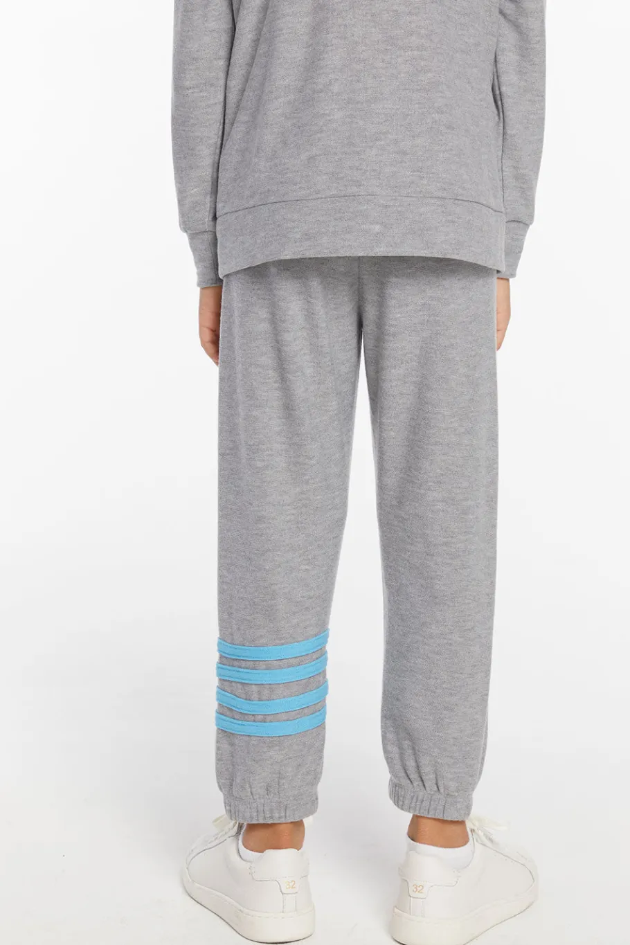 Hot Chaser Brand Boys Heather Grey No Side Seam Jogger With Strapping