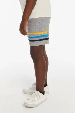 Sale Chaser Brand Boys Heather Grey Short With Strapping