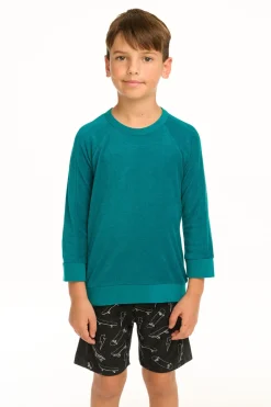 Cheap Chaser Brand Boy's Lake Green Raglan Pullover