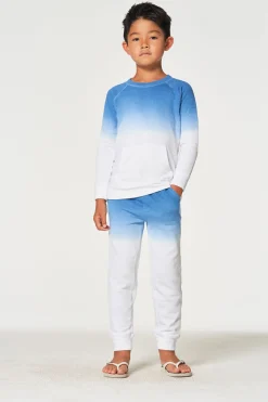 Discount Chaser Brand Boys Linen French Terry Long Sleeve Kanga Pocket Pullover