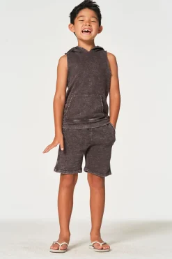 Flash Sale Chaser Brand Boys Linen French Terry Sleeveless Muscle Pullover Hoodie