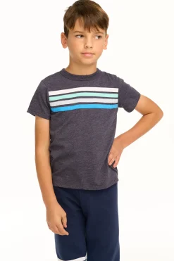 Outlet Chaser Brand Boy's Recycled Vintage Jersey Coastin' Stripe Tee