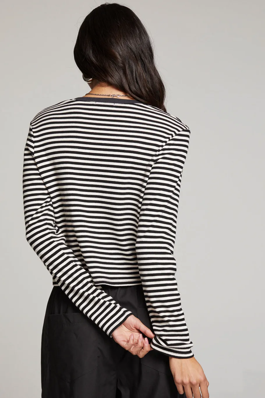 Shop Chaser Brand Brady Punk Stripe Button Up Pullover