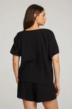 Hot Chaser Brand Brentwood Licorice Blouse