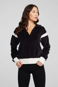 Flash Sale Chaser Brand Brooke Shadow Black Blouse