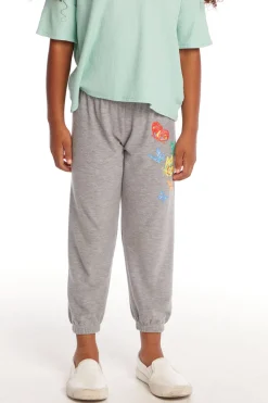 Shop Chaser Brand Butterflies Girls Cozy Knit Sweatpant